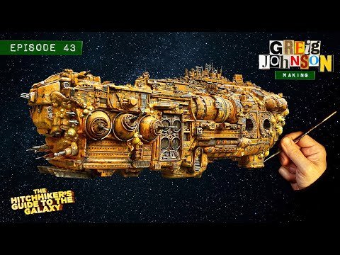 Making a Vogon spaceship from Hitch-Hiker's Guide To The Galaxy out of toys and junk