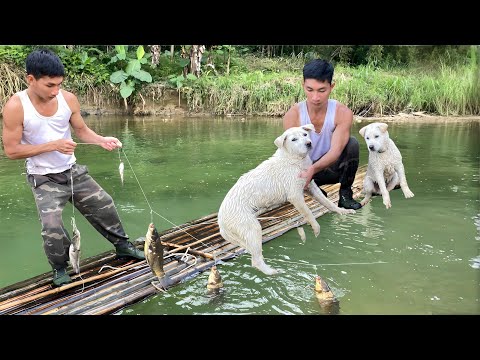 Ancient Fishing Technique & Rescuing a Poor Puppy Abandoned in the Forest