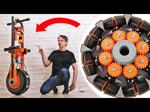 I built a one-wheel robot that can balance on the spot