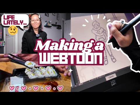 Navigating Life’s Twist While Drawing ✧ Webtoon Vlog Pt. 9