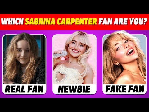 Which Sabrina carpenter Fan are you? 🎶 Music Quiz | Sabrina carpenter mega Song Quiz 2025