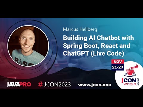 Building AI Chatbot with Spring Boot, React and ChatGPT (Live Code) | Marcus Hellberg