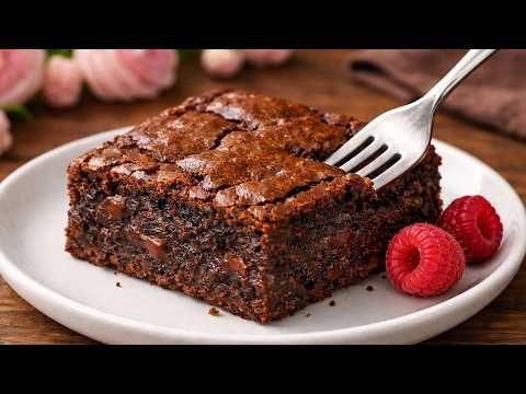 Sugar-free! Flour-free! Healthy chocolate brownies in 15 minutes!