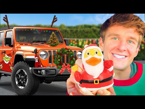 Decorating My Car For CHRISTMAS🎅 *extreme*