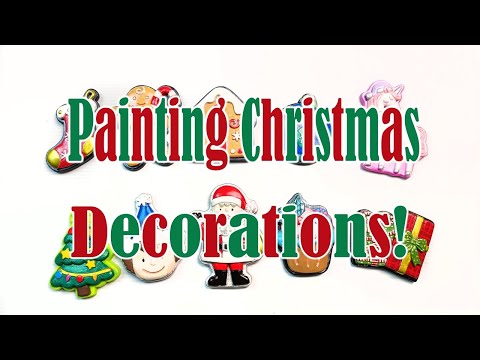 Painting Christmas Decorations! Fun and Cheap DIY Craft Kit from Kmart