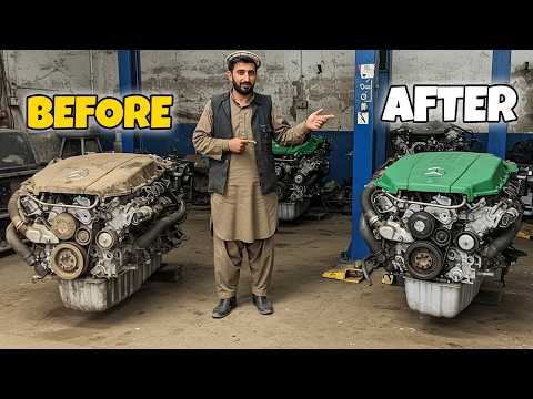 Mercedes V10 Engine Restoration in 500$ with Basic Tools (Budget Friendly)