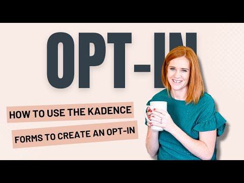 Creating an opt-in using the Kadence Forms block