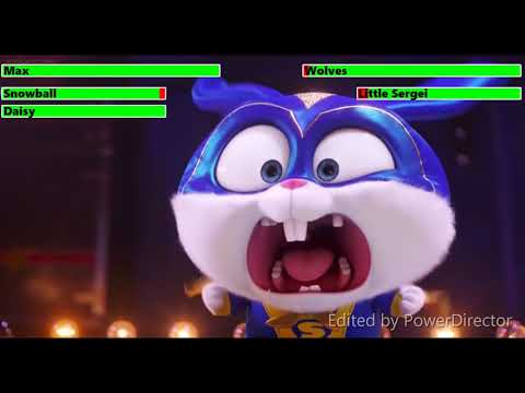 The Secret Life of Pets 2 (2019) Final Battle with healthbars (Edited By @KobeW2001 )
