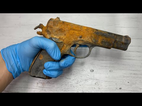 Restoring DESTROYED CZ75 9mm PISTOL!! Extremely Satisfying!!!