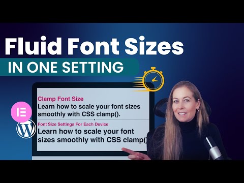 Responsive Font Sizes in Elementor: Say GOODBYE to Manual Scaling with CSS Clamp!