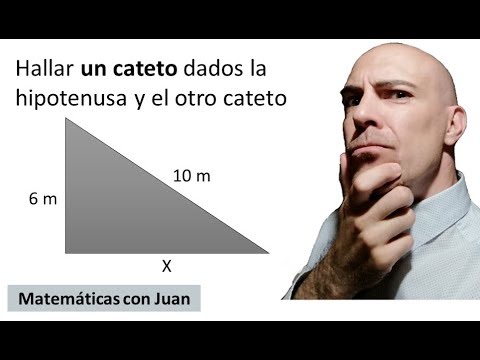 ▷ CÓMO CALCULAR UN CATETO CONOCIENDO LA HIPOTENUSA. Ejercicios Teorema de Pitágoras