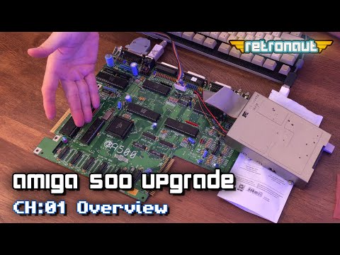 Next level Amiga500 with 1MB Chip RAM and a GVP hard drive!