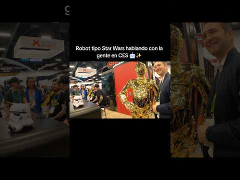 Robot tipo Star Wars en CES 🤖 #CES2026 #Robots #POV #Tech #PrometeoTec