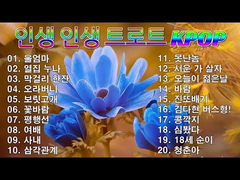 [ NEW ] 인생 인생 트로트 KPOP (TROT) PLAYLIST 🗃️ ( 꽃길.상사화.여인의 눈물.회룡포.바람길...) #kpop