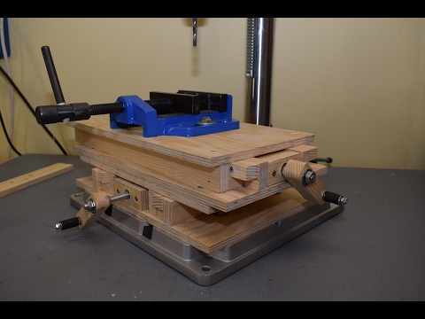 Making CNC XY Milling Table, Part 1: Building the base and testing it on the drill press