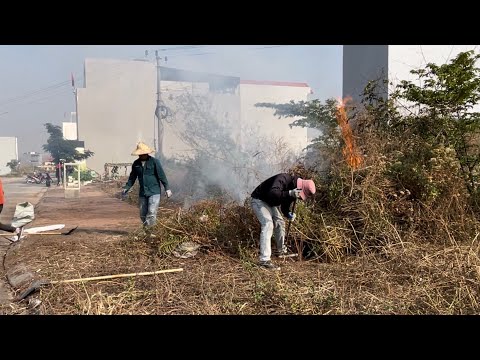 Sidewalk Cleanup: From Trash Horror to Clean Space in a Shocking Transformation.