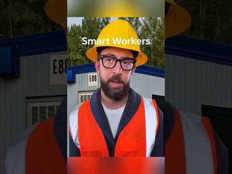 ⛑️ ☠️Smart workers tricks | #construction #funny #satisfying #workwonders #shorts #construction