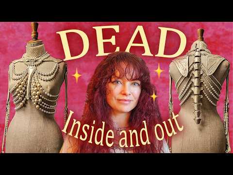 I made a skeleton out of leather and pearls