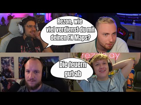 REZON EARNS THIS MUCH with his FN Maps 🤑👀 Fun talk with Rezon, Elotrix and Danny 👀🔥