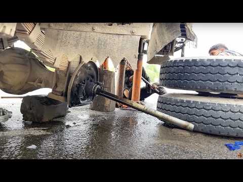 When a Massive Truck Tyre Explodes on the Highway! Instant Repair On The Spot