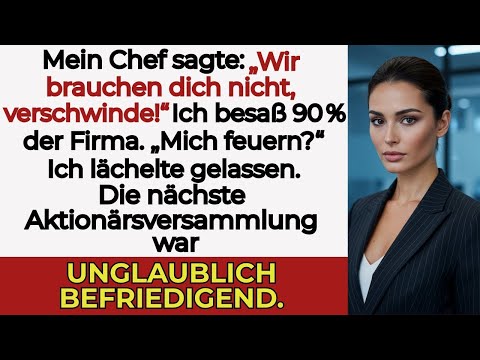 Mein Chef kündigte mir, ohne zu wissen, dass ich 90 % besaß – bis ich auf seinem Stuhl saß