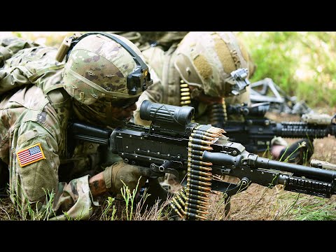 U.S. Soldiers Assault an Objective in Live-Fire Training in Germany