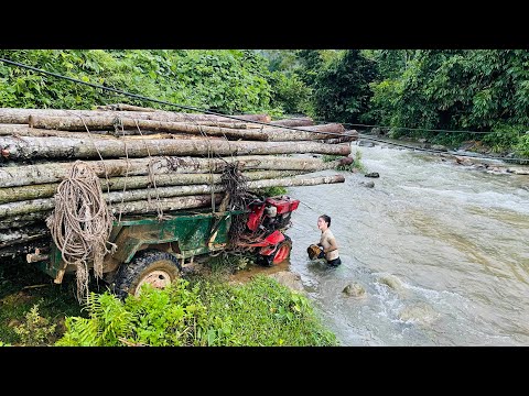 Video compilation of wood transportation in rural areas