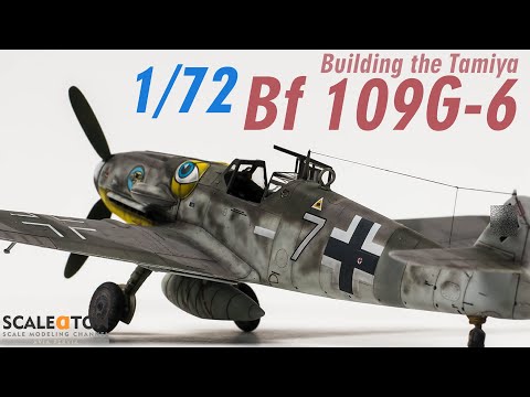 Building The 1/72 Tamiya Bf 109G-6 Scale Model Aircraft
