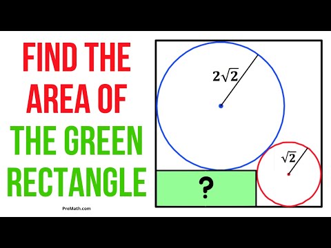 Find the Area of the Green Rectangle | Step-by-Step Tutorial