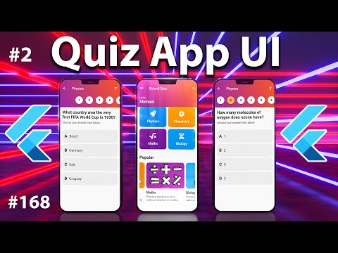 Flutter Tutorial - 2/2 Quiz App UI