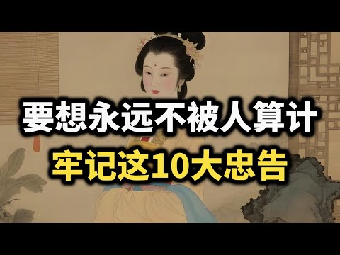 要想一辈子不被人算计，牢记这10大忠告，越早知道越好~  #谋略 #智慧 #强者思维  #人生忠告 #认知觉醒 #情商