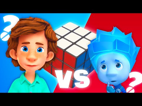 Tom Thomas vs. Nolik: Wer wird den Rubik's Cube meistern? | Die Fixies | Animation für Kinder
