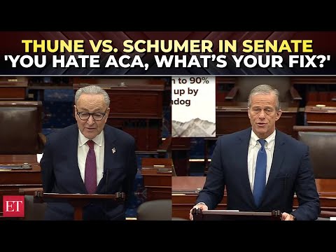 ‘Obamacare has failed’: John Thune vs Chuck Schumer in Senate over healthcare subsidies