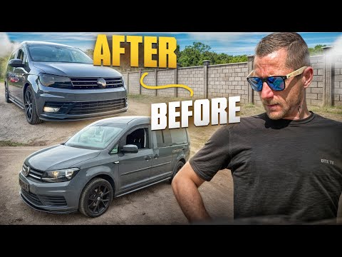 VW Caddy Maxi Lowered Suspension + Mods | Full Transformation