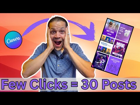 Bulk Create a Month of Social Media Posts in Minutes with Canva Sheets & AI