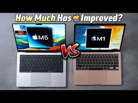 M1 vs M5 MacBook Pro - HOLY SMOKES, M1 was THIS Slow?! 🤯