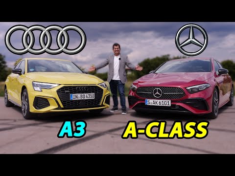 Mercedes A-Class facelift vs Audi A3 comparison REVIEW