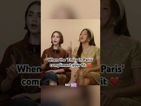Stars of ‘Emily in Paris’ said what?! #Lilycollins #ashleypark #emilyinparis #netflix