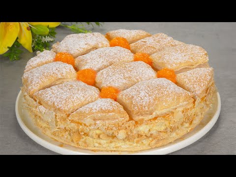 Sie werden diesen Dessert jeden Tag machen! Kuchen, der in Ihrem Mund schmilzt! Neu Napoleon Torte