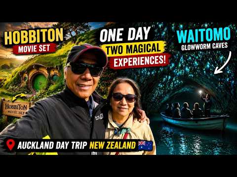 ULTIMATE NEW ZEALAND DAY TRIP from AUCKLAND I HOBBITON MOVIE SET and WAITOMO GLOWWORM CAVES TOUR
