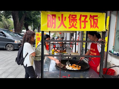廣東開平 Kaiping 赤坎鎮遊記，路邊小吃檔。豆腐角黃鱔煲仔飯。