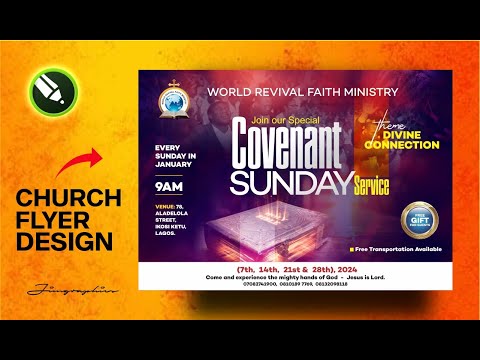How to Design a Church Flyer | CorelDraw Tutorial 2024