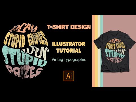 Adobe illustrator T-shirt Design Tutorial | Tshirt design tutorial