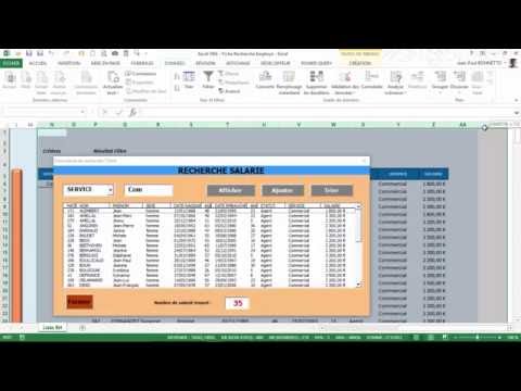Excel VBA - Créer un  Formulaire de recherche Multi-critères