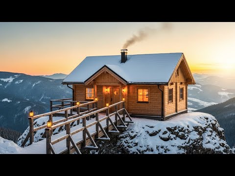 From Raw Logs to Majestic Shelter- Hand Tools Cabin Build #viral #wood #bushcraft #survival