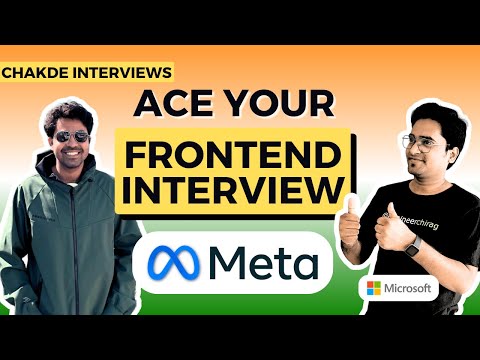 Meta | Facebook Frontend Interview Experience | Chakde Interviews ⚡️