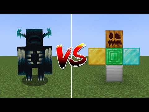 WARDEN vs EVERY GOLEM in Minecraft | Minecraft Mob Battle
