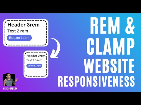 Using REM and Clamp to build BETTER Website Responsiveness - Fonts Margins Paddings Tutorial