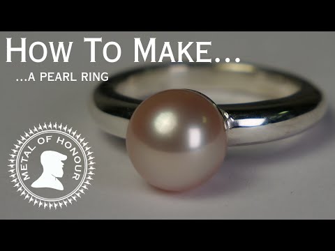 How to make a pearl ring.