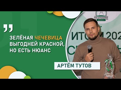 «Зелёная чечевица выгодней красной, но есть нюанс» | Директор ООО «Агро» Артём Тутов